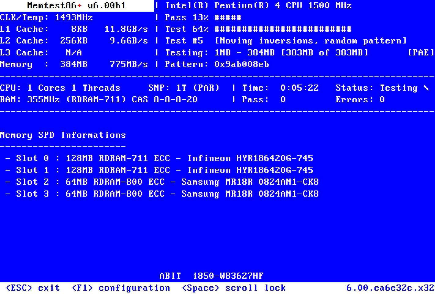 Memtest86+ v7.0